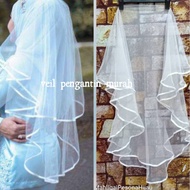 Veil Murah,Veil Nikah,Veil Bajet,Veil Tunang,Veil plain,Veil Simple,Veil malaysia