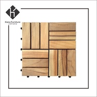 (SATUAN) DECKING TILE / LANTAI KAYU JATI / PARQUET / UBIN KAYU JATI TERLARIS Termurah !!!