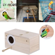 LIAOYING Bird Breeding Box Budgie Wooden Security Nesting House