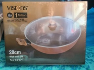 VISIONS 28cm 帶蓋炒鍋