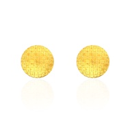 Rattan Weave Earstuds in 999 Gold by Mistgold