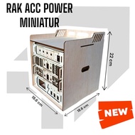 Miniature sound system acc power rack
