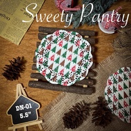 Doyley paper doiley/dolly paper Christmas Motif 5.5" - 100 pcs