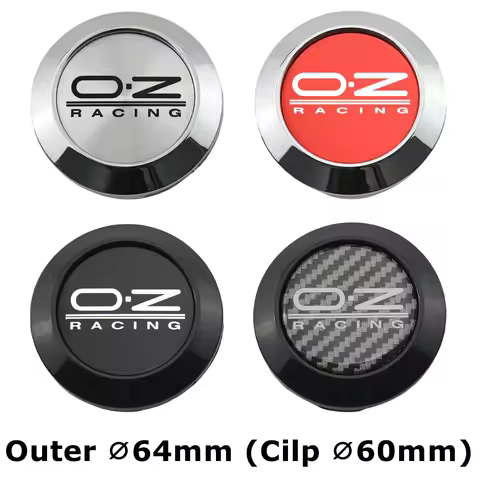 1Set/4PCS 64MM OD / 60MM ID Cap For Rims OZ Logo Wheel Center Cap Sport Car Wheel Cover Hub caps