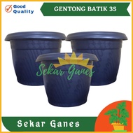 Pot Gentong Jm 35 Batik Hitam Pot Plastik Bunga Jumbo Besar Murah