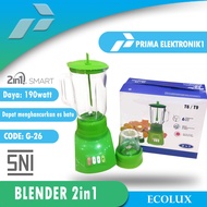 BLENDER ECOLUX GELAS PLASTIK PRODUK NATIONAL/ BLENDER PLASTIK DAN PLASTIK/ BLENDER MURAH/ BLENDER BA
