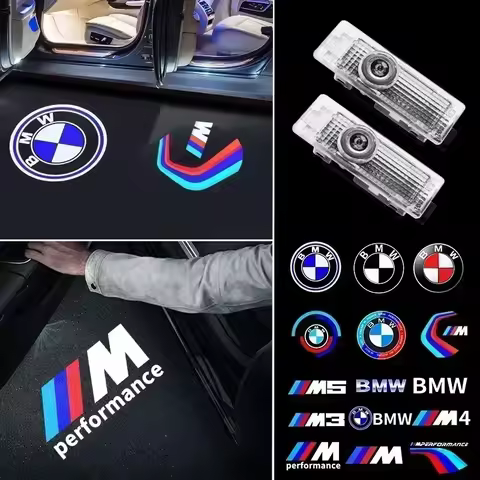 2pcs Led Car Door Welcome Light Projector Logo Ghost Shadow Laser Lamp For BMW 1 3 series G20 G21 F4