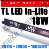 INLITE T8 TL LED LAMP 18W WHITE 7000K 120CM IN-LITE NEON TL 18 W WATT INT8G008 REPLACEMENT TL 36W 12