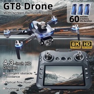 For Xiaomi GT8 Drone 8K HD Three-camera Aerial Photography Wifi FPV RC with screen Brushless Motor F