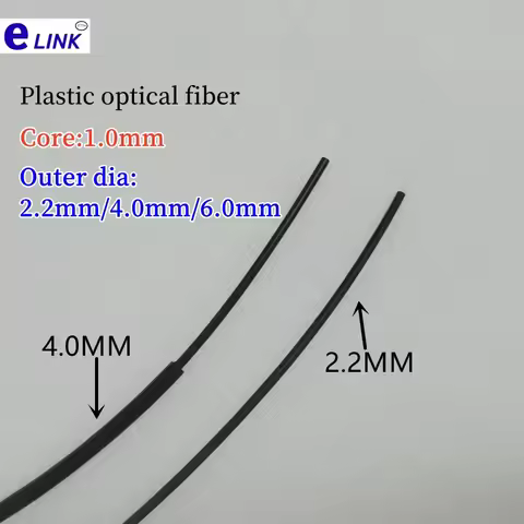 plastic optical fiber cable 1mm core 2.2mm external POF cable imported core high-voltage frequency c