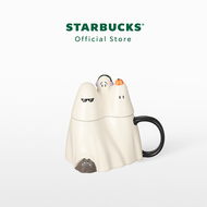 Starbucks Hipster Ghosts and Kitten Mug 12oz. แก้วน้ำสตาร์บัคส์เซรามิก ขนาด 12ออนซ์ A11146518