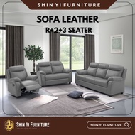 [SARAWAK] SOFA LEATHER Recliner Sofa Set 1+2+3 Sofa Lounge Chair Relax Sofa 1+2+3 Set/Sofa ruang tam
