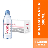 500ml Evian Natural Mineral Water 500ml x 24btls