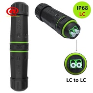 P68 Waterproof LC Dual Core Fiber Optical Coupler P68 Waterproof LC Dual Core Fiber Optical Adaptor 
