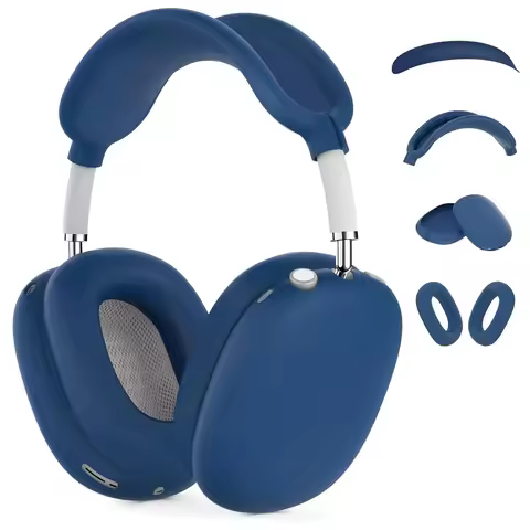Skin friendly Silicone Headphones Case Suitable for Airpods Max Advanced washable Soft Shockproof Pr