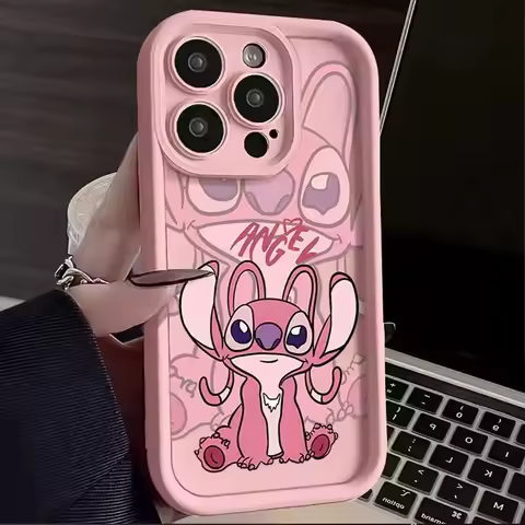 For Honor X6 X7C X8A X9B 50 70 90 Couple Stitch Angel Anti Fall Multistep Soft Phone Case for Huawei