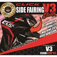 HONDA CLICK VERSION 3 SIDE FAIRING DECALS STICKER
