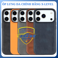 Ốp lưng da iPhone 17 iPhone Air iPhone 17 Pro iPhone 17 Pro Max X-Level chính hãng – Mỏng 1.5mm chốn