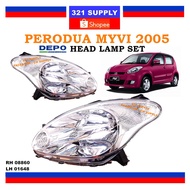 DEPO MYVI 05-10 HEAD LAMP / 100% ORIGINAL DEPO /CAR LIGHT/LAMPU BESAR/车灯/前大灯 FOR PERODUA MYVI 2005