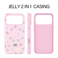 Butterfly Bow [Monte Case] 2 In 1 Case Vivo Y500 Z11 T5 Z11X Y31d Y11d Y05 A31D Pro V70 Fe Y29 5G Y4