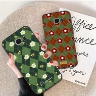 Samsung s6 / s6 edge / s7 / s7 edge phone case with checkered print is hot this winter