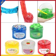 {xiapimart}  70ml Fruit Slime Toy Various Soft Stretchy Non-sticky Cloud Crystal Mud Stress Relief Vent Toys Colored Clay DIY Slime Decompression Squeeze Toy Party Favors