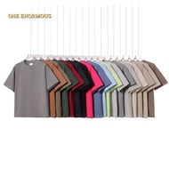 Oversized 300GSM Plain T-Shirt Double Yarn Cotton