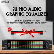 013 2U Graphic Equalizer 31 Band Balanced Effect Controller DJ Digital Mixer Processor DSP Aud wwD