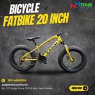 Basikal Fatbike Tayar Besar 20 Inci 21 Speed Ready stock