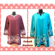Muslimah Modern Blouse Sabah Muslimah Fashion Sabah Muslimah dewasa baju kurung corak batik sabah viral cotton trending