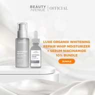 Luxe Organix Whitening Repair Whip Moisturizer 80ml & Serum Niacinamide 10% 30ml Bundle