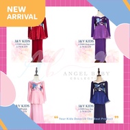 Angel Baby Kids Baju Kurung Raya Baju Kurung Kanak Kanak Moden Peplum Design Budak Set 2023