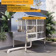 Outdoor large stainless steel dog cage/dog cage/indoor dog cage/large dog cage