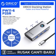 ORICO Type C Hub 5Gbps USB 3.0, USB-C PD100W, HDMI 4K@30Hz, RJ45 2.5G - PW11-6P25R