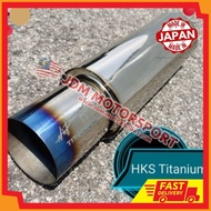 HKS TITANIUM Muffler Ekzos Belakang Limited Edition Untuk Keto NA & Turbo Besar