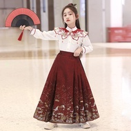 Children's Hanfu Autumn Skirt 2026 Chinese Style Chinese Style Horse Suit Children's Style Spring Sk