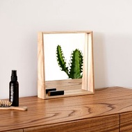 木島BOKTO || 栓木 || 斜邊立鏡 實木掛鏡 鏡子 化妝鏡