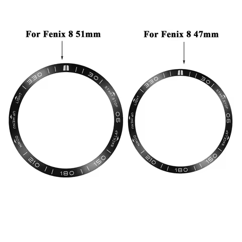 Metal Bezel Ring For Garmin Fenix 8 51mm 47mm Stainless Steel Bezel Ring For Fenix 8 Smartwatch Acce