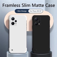 Frameless Slim Matte Hard Phone Case For Xiaomi Poco X4 GT F4 F4 GT Skin Touch  Case Cover