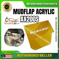 QJMOTOR AX200S ( MAGIC BOY ) MUDGLAP ACRYLIC COLOUR TYRE MUD FLAP PENAHAN COVER CUP MAGET TAYAR QJ M