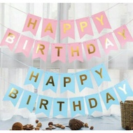 Birthday banner, happy birthday banner, flag banner
