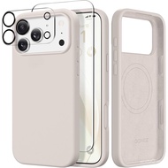 GONEZ Magnetic for iPhone 17 Pro Max Case, Compatible with MagSafe, [Screen Protector + Camera Lens 