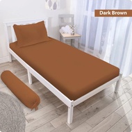 VITO DARK BROWN BEDSHEET 90X200