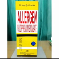 Allergen CTM 4 Mg Box 200 Tablet - Anti Alergi / Flu / Gatal Kulit / Bruntusan / Selangkangan / Bidu