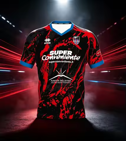 26 Summer New Catania Calcio Soccer Jersey Family Matching T-shirt Suitable for Daily and Training W