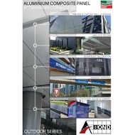 (DISPLAY ONLY) Aluminium Composite Panel (ACP) Outdoor Edition Wall Cladding/Awning/Signboard 8ft🔥10