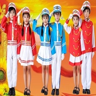 New Style Children's Drum Uniform Kindergarten Flag Raiser Clothing Elementary School Students Cerem