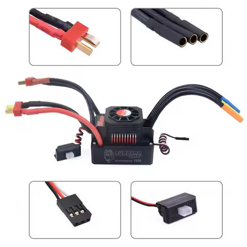 SURPASS HOBBY KK 25A 35A 45A 60A 80A 120A 150A 2-6S Brushless ESC T/XT60 Plug for 1/8 1/10 1/12 1/14