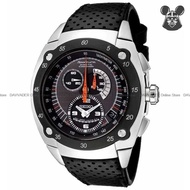 SEIKO SNL043P2 Men's Analog Watch SPORTURA Chronograph Kinetic 45mm Leather Strap Black *Original