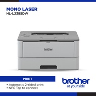 Brother HL-L2385DW Laser Printer | High Speed Wireless Single Function Printer with Automatic 2-sided Printing and NFC Reader.